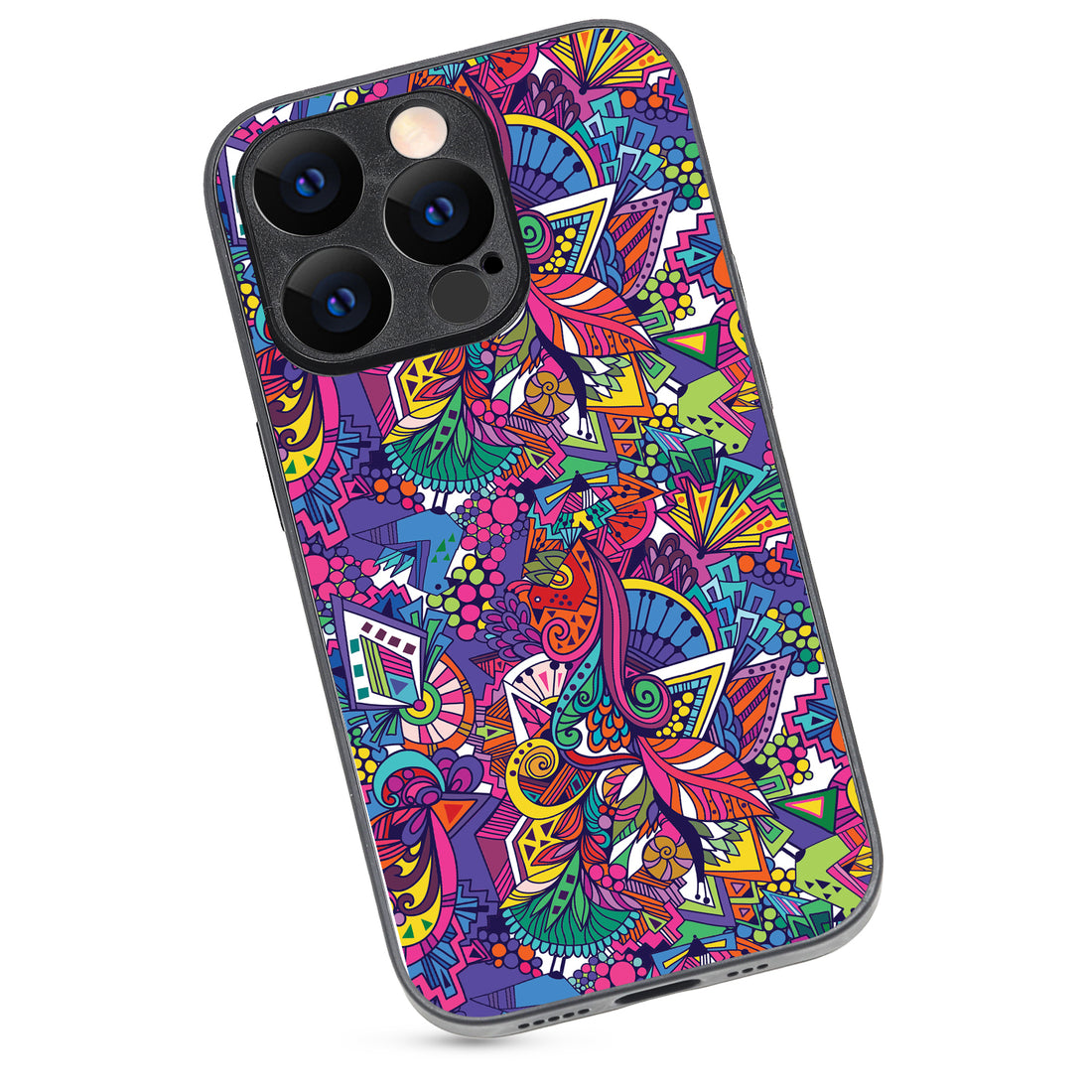 Colourful Doodle iPhone 14 Pro Case