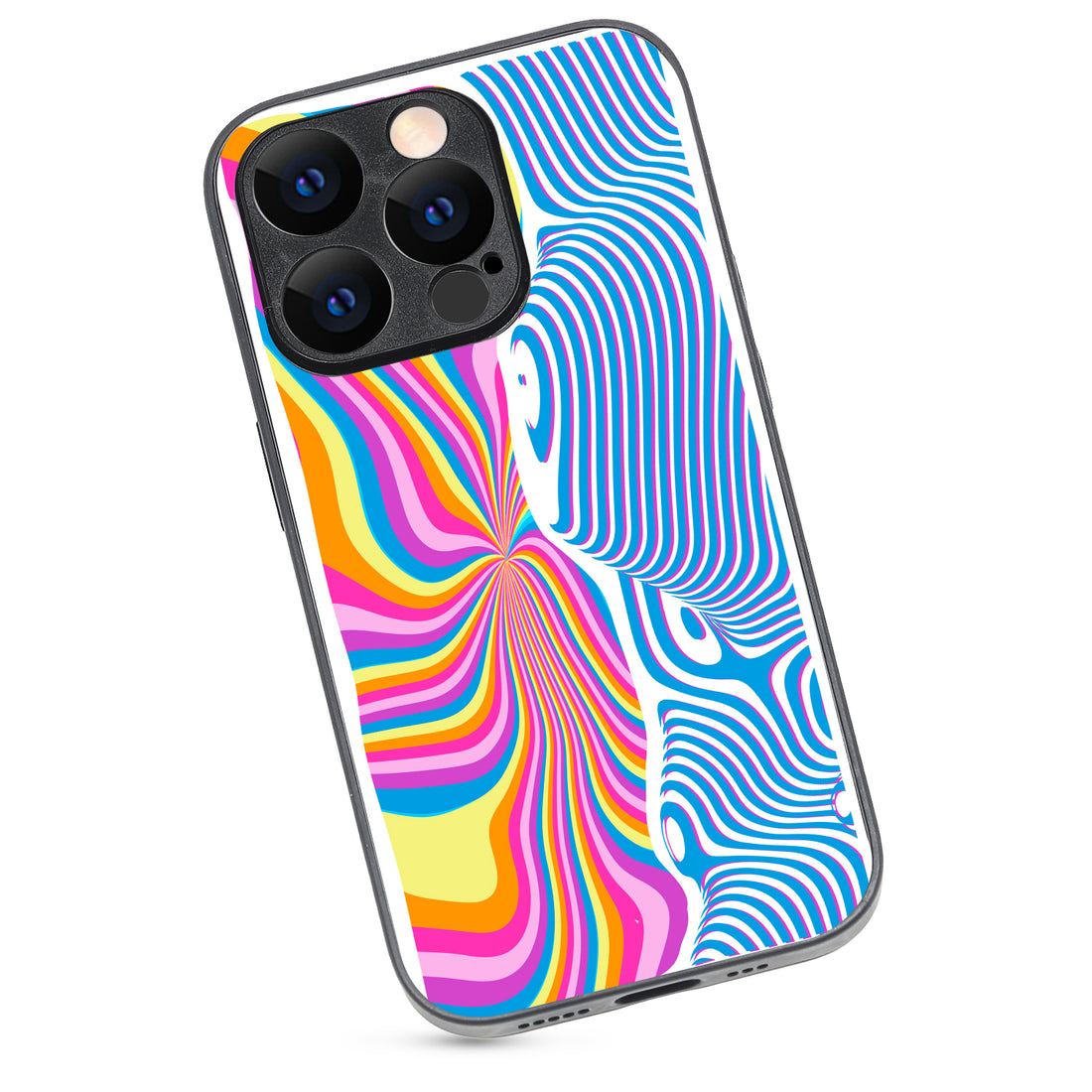 Rainbow Optical Illusion iPhone 14 Pro Case
