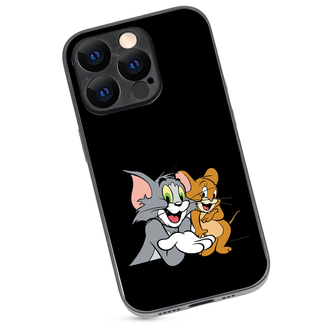 Tom &amp; Jerry Black Cartoon iPhone 14 Pro Case