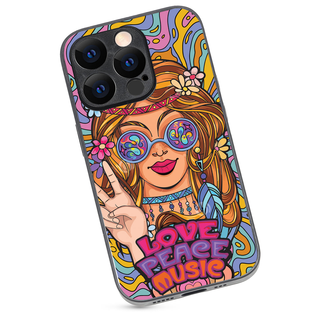Love Peace Music Women Empowerment iPhone 14 Pro Case
