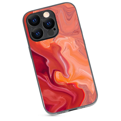 Red Marble iPhone 14 Pro Case