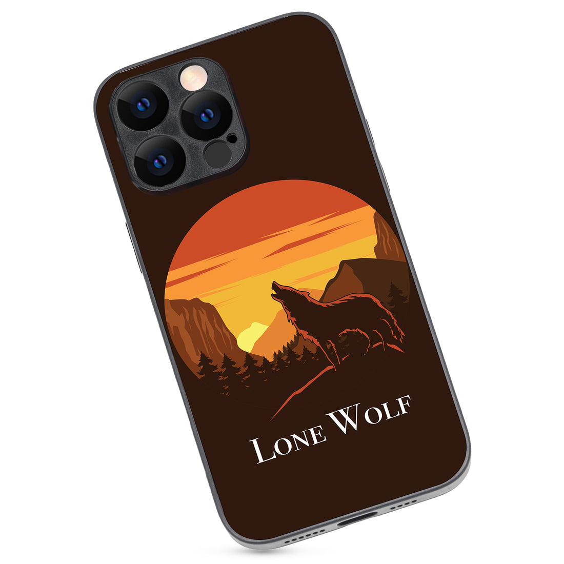 Lone Wolf Cartoon iPhone 14 Pro Max Case