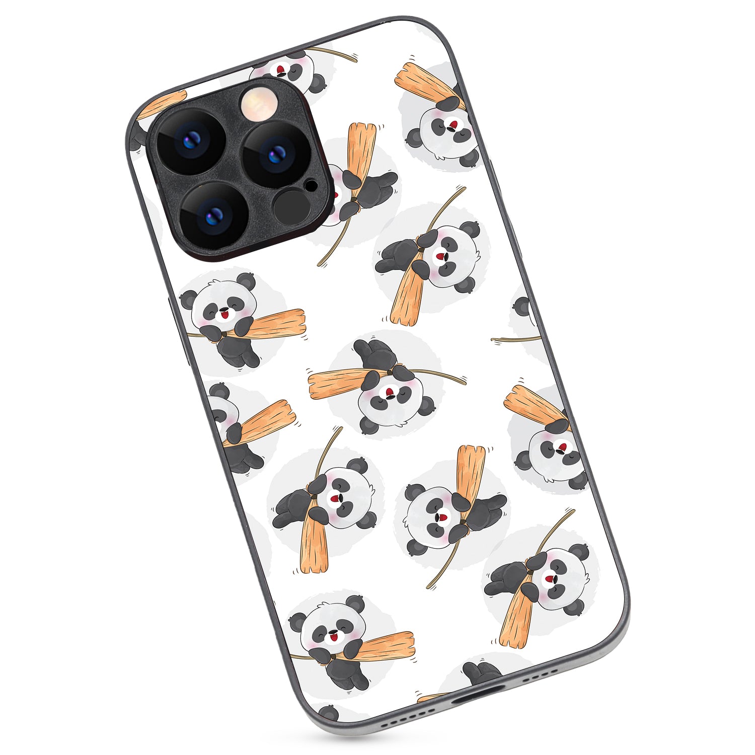 Sleep Panda Cartoon iPhone 14 Pro Max Case