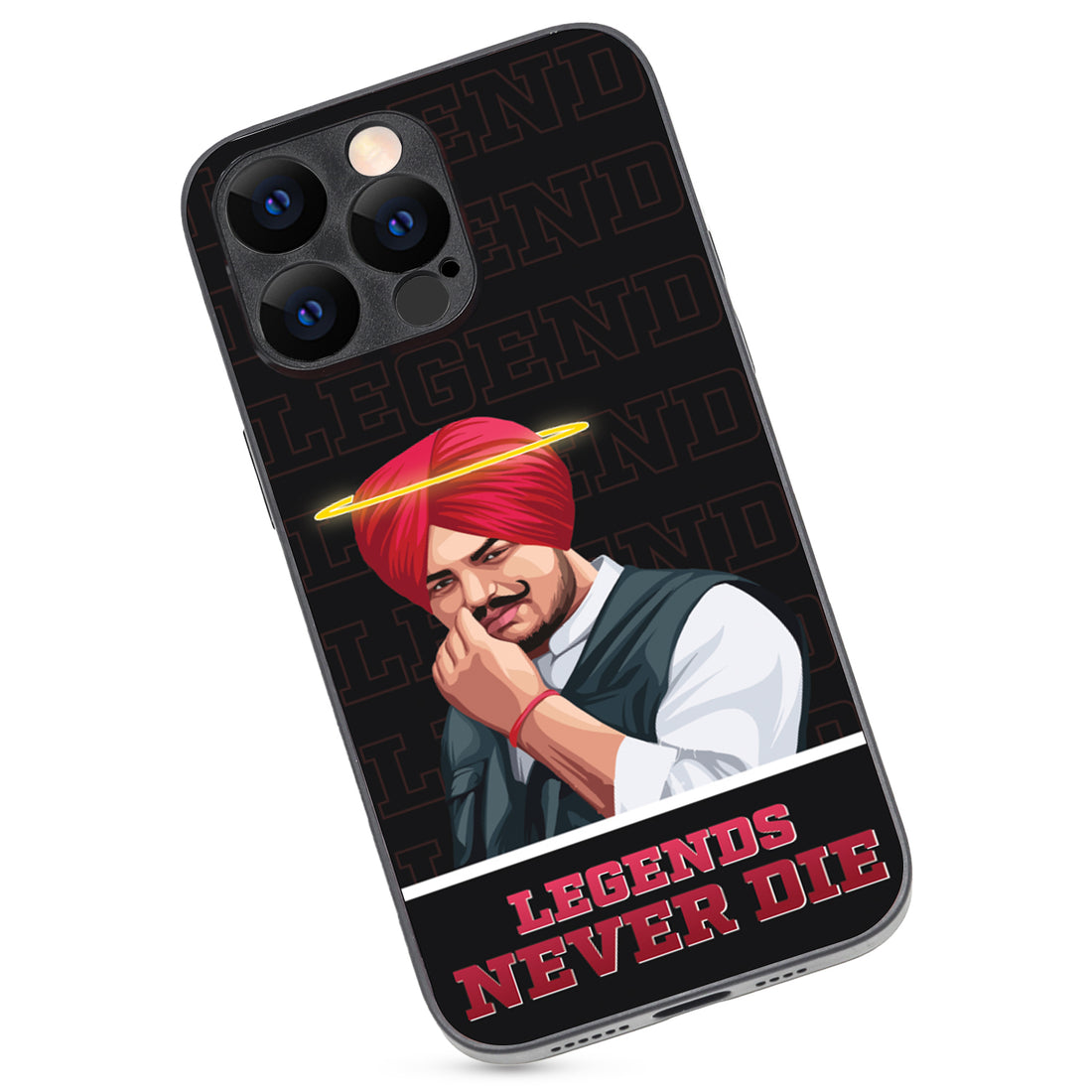 Legend Never Die Black Sidhu Moosewala iPhone 14 Pro Max Case
