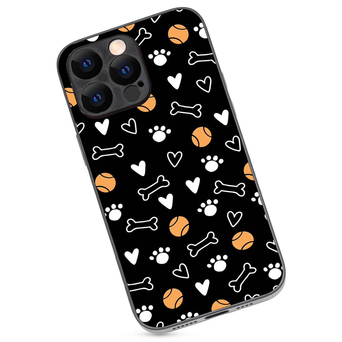 Pet Lover Black Doodle iPhone 14 Pro Max Case