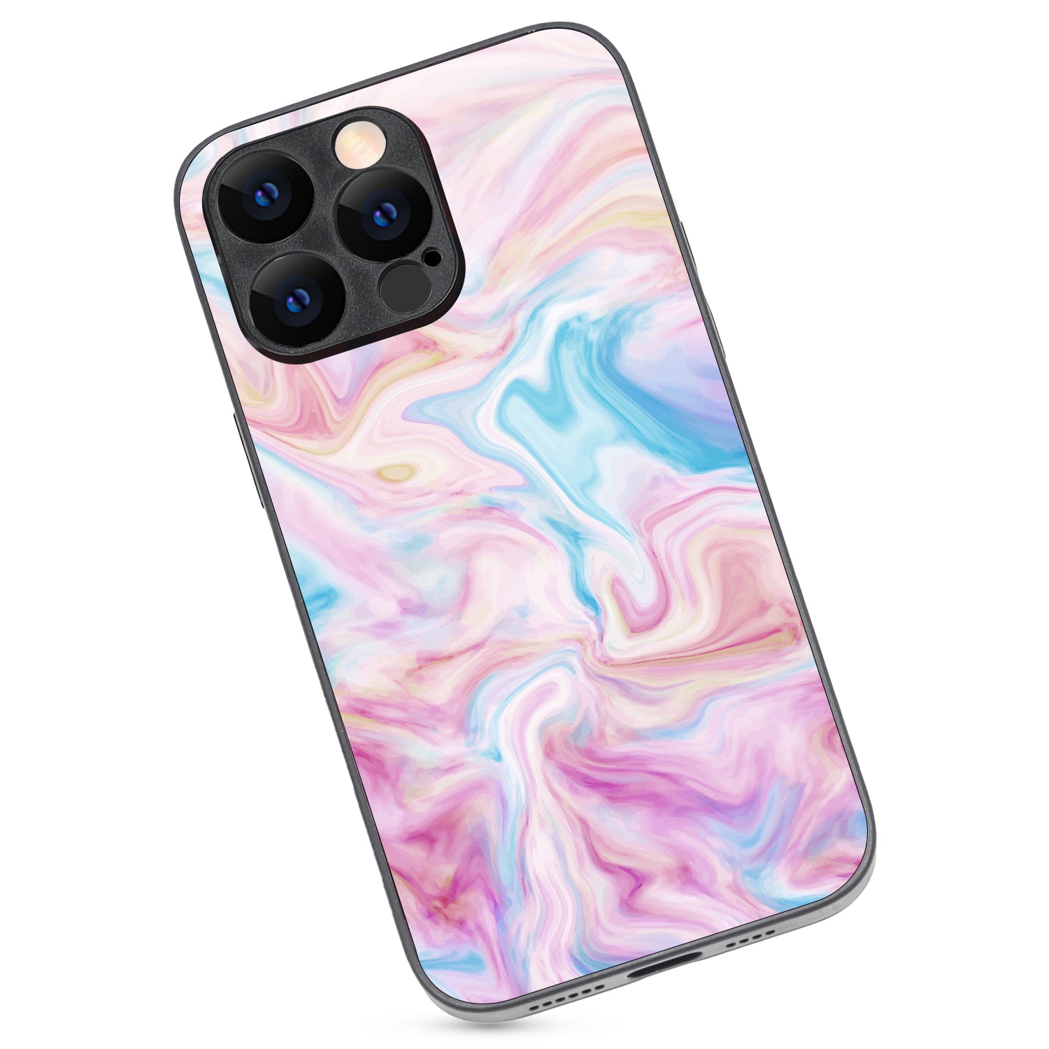 Blue Pink Marble iPhone 14 Pro Max Case