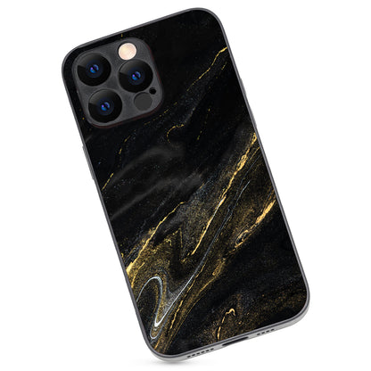 Black Golden Marble iPhone 14 Pro Max Case