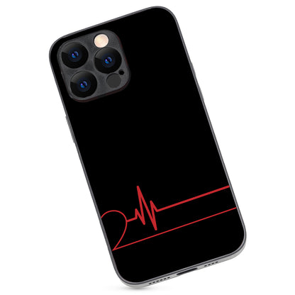 Single Heart Beat Couple iPhone 14 Pro Max Case