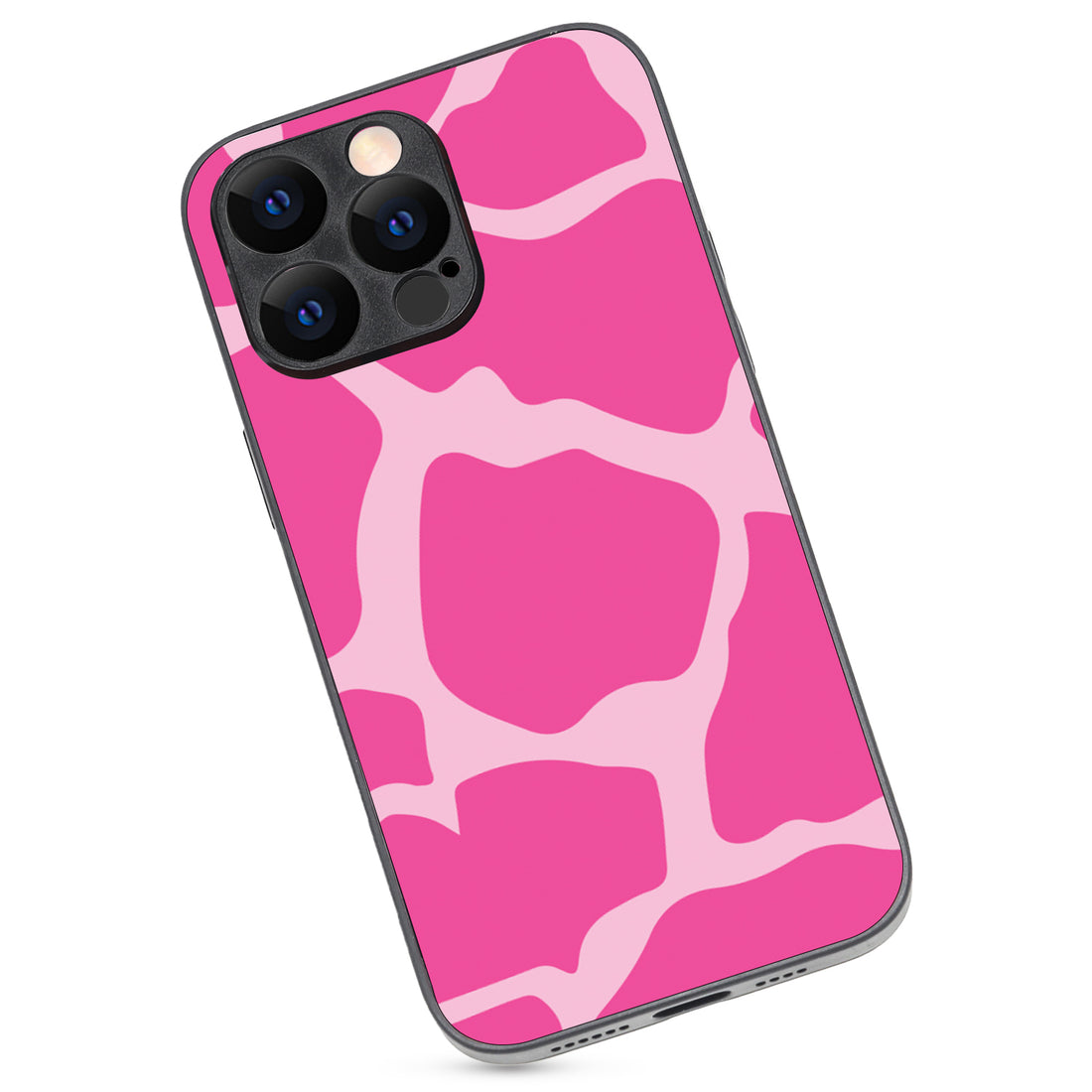 Pink Patch Design iPhone 14 Pro Max Case