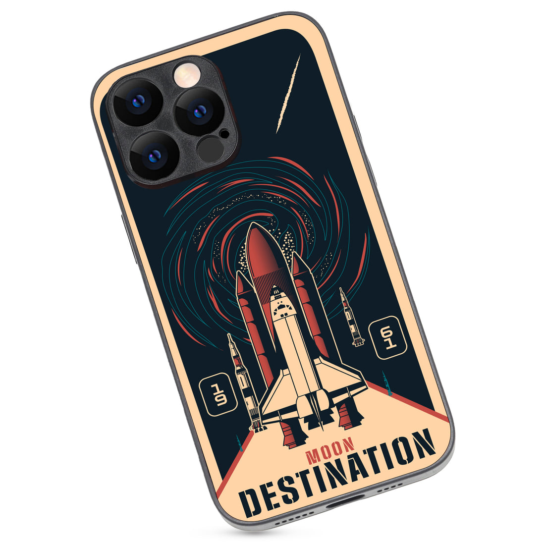 Moon Destination Space iPhone 14 Pro Max Case