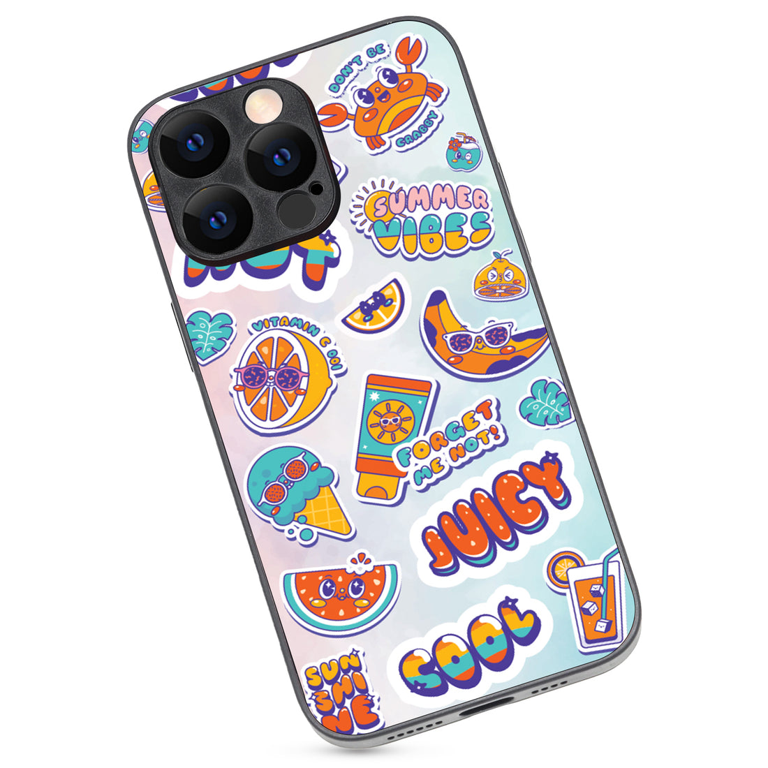 Summer Feel Doodle iPhone 14 Pro Max Case
