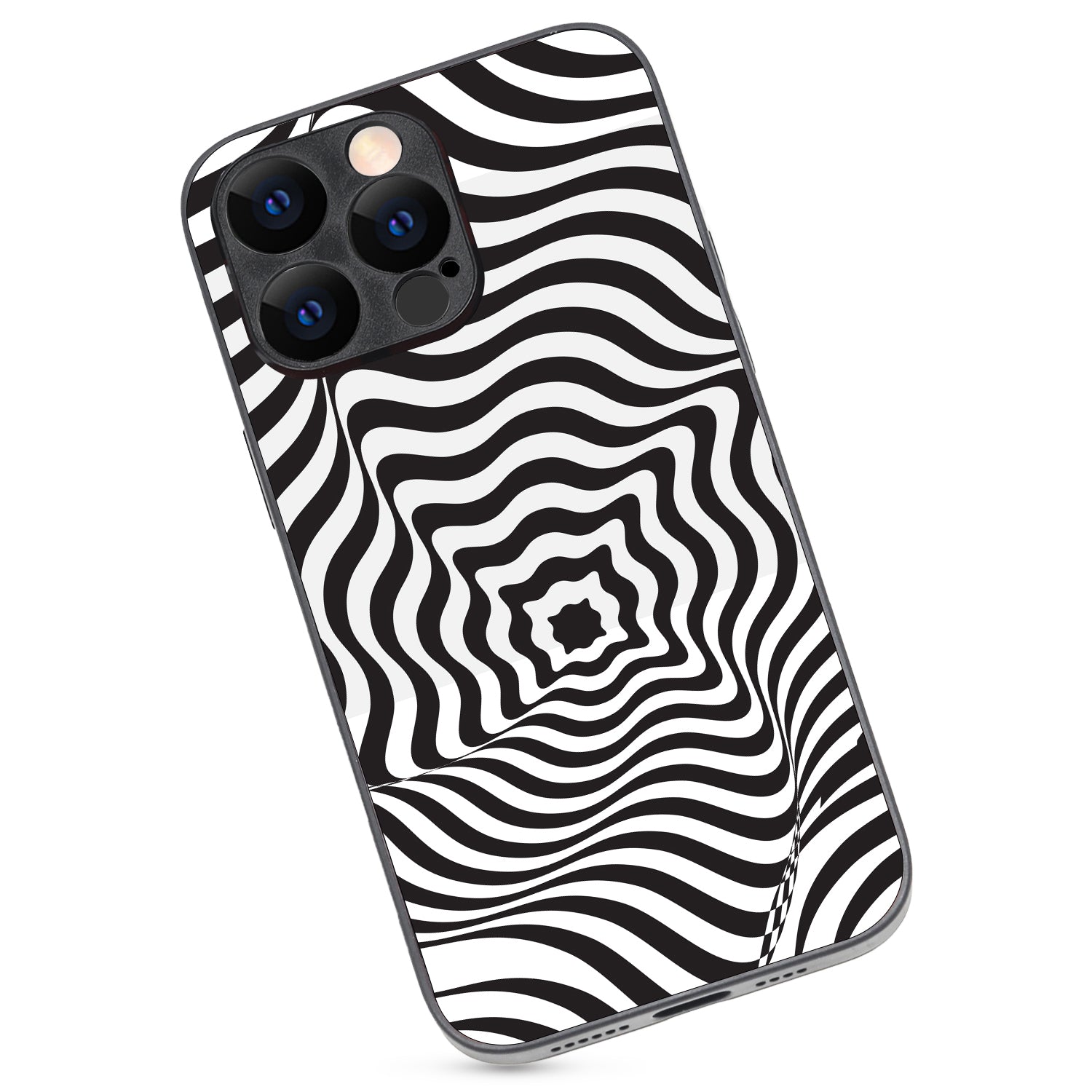 White Star Optical Illusion iPhone 14 Pro Max Case