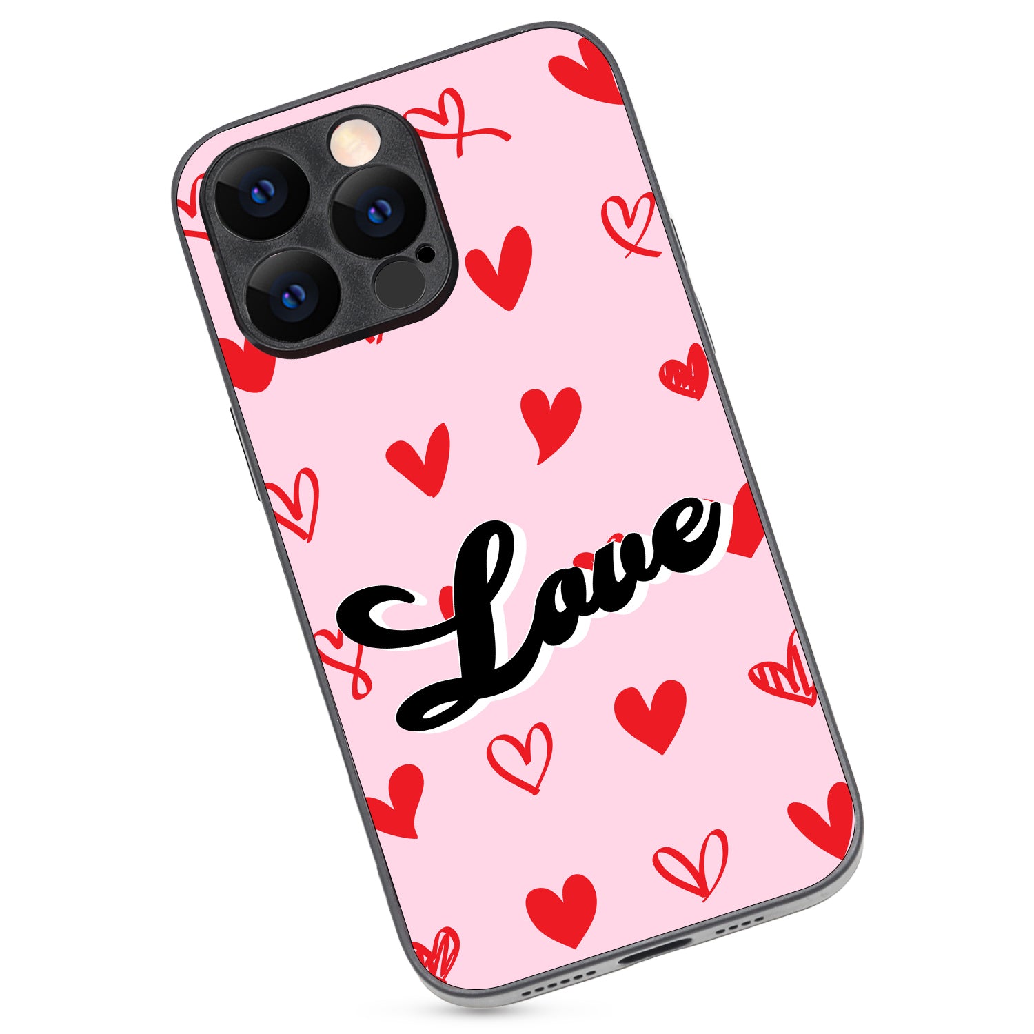 Heart Love Couple iPhone 14 Pro Max Case