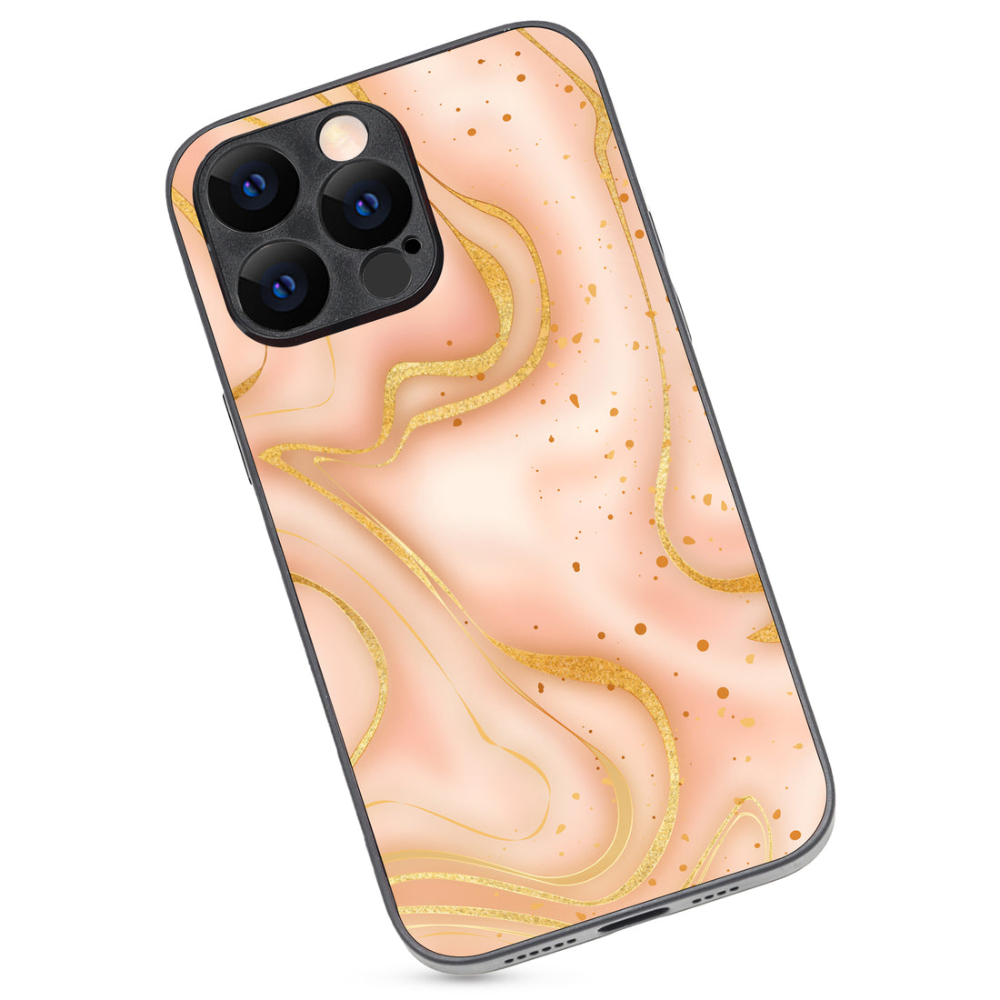 Golden Marble iPhone 14 Pro Max Case
