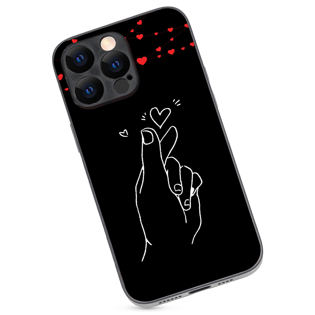 Click Heart Boy Couple iPhone 14 Pro Max Case