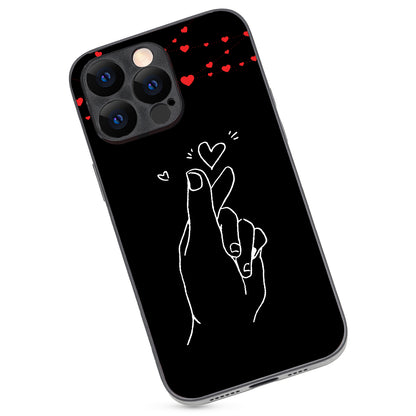 Click Heart Boy Couple iPhone 14 Pro Max Case