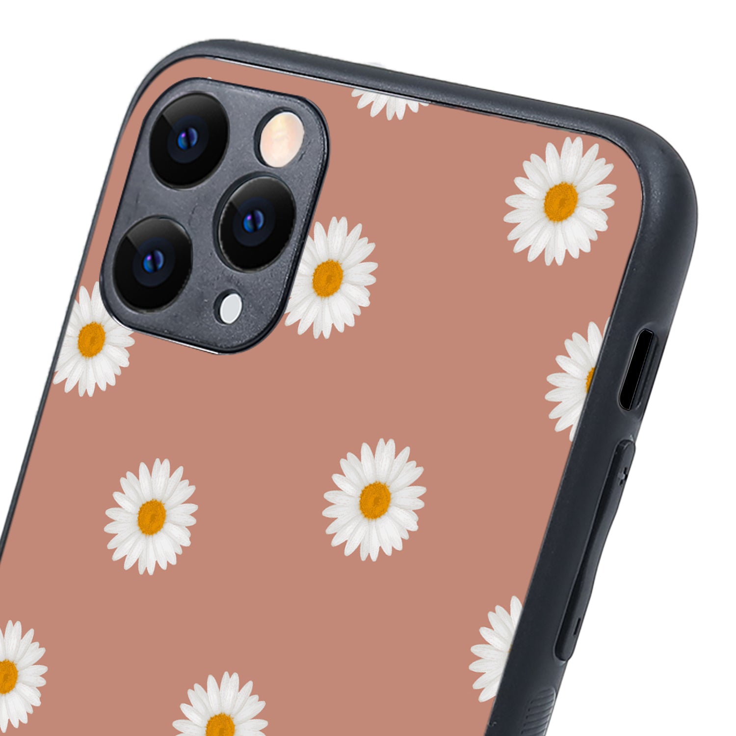 Peach Sunflower Black Floral iPhone 11 Pro Max Case