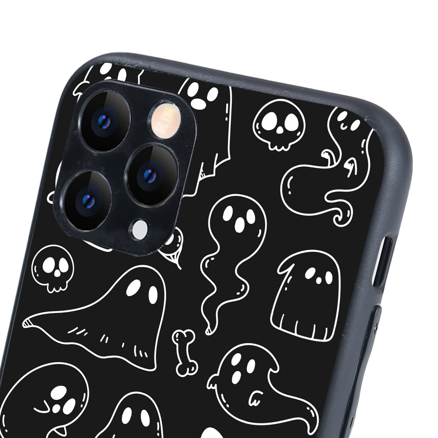 Black Ghost Doodle iPhone 11 Pro Case