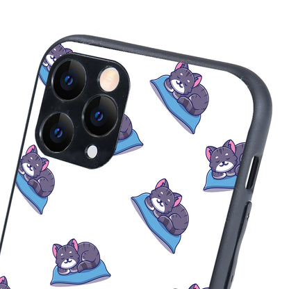 Sleeping Cat Cartoon iPhone 11 Pro Case