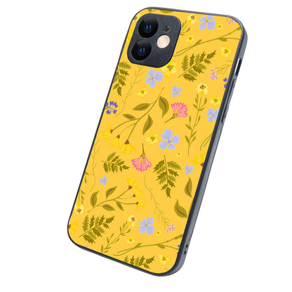 Yellow Floral iPhone 12 Case