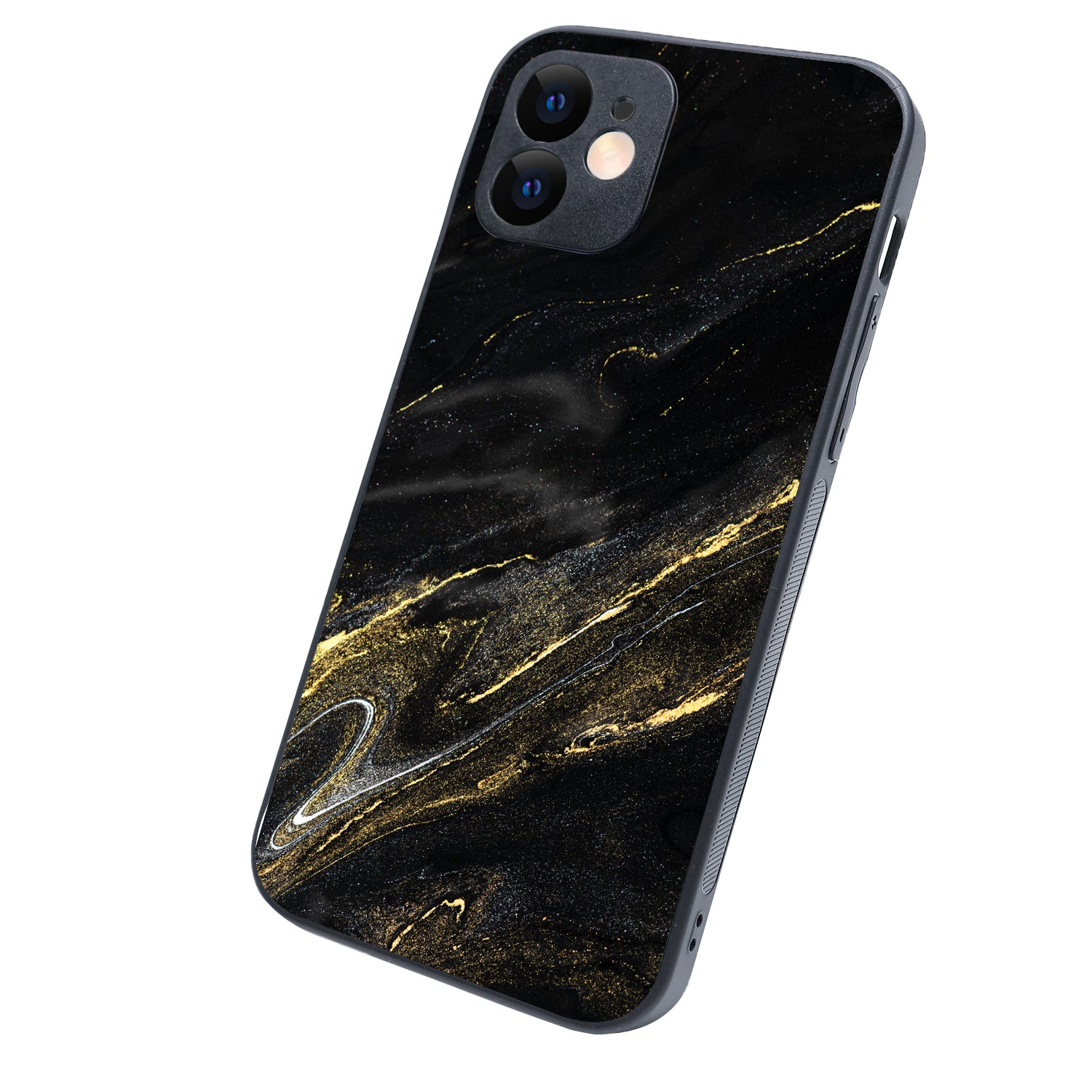 Black Golden Marble iPhone 12 Case