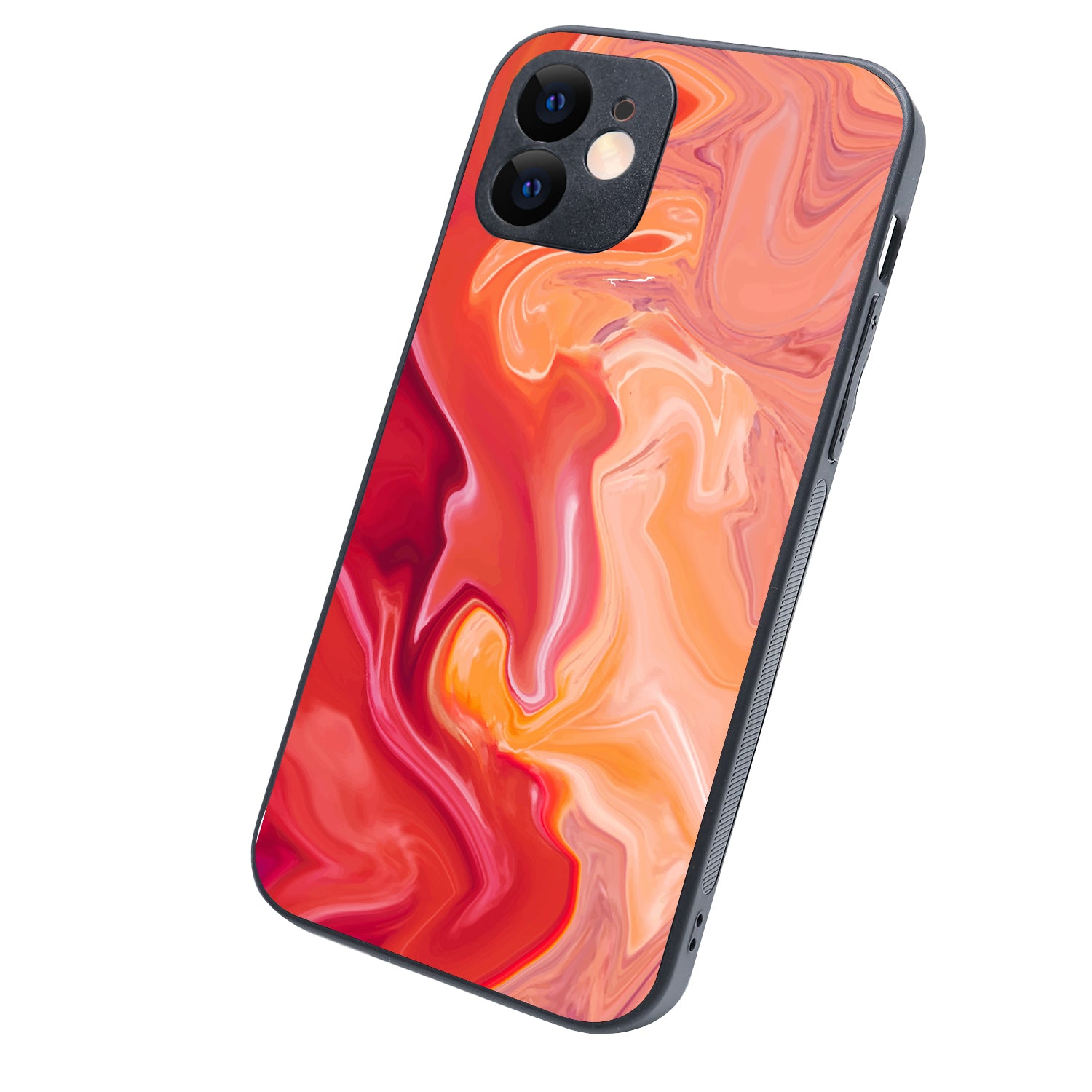 Red Marble iPhone 12 Case