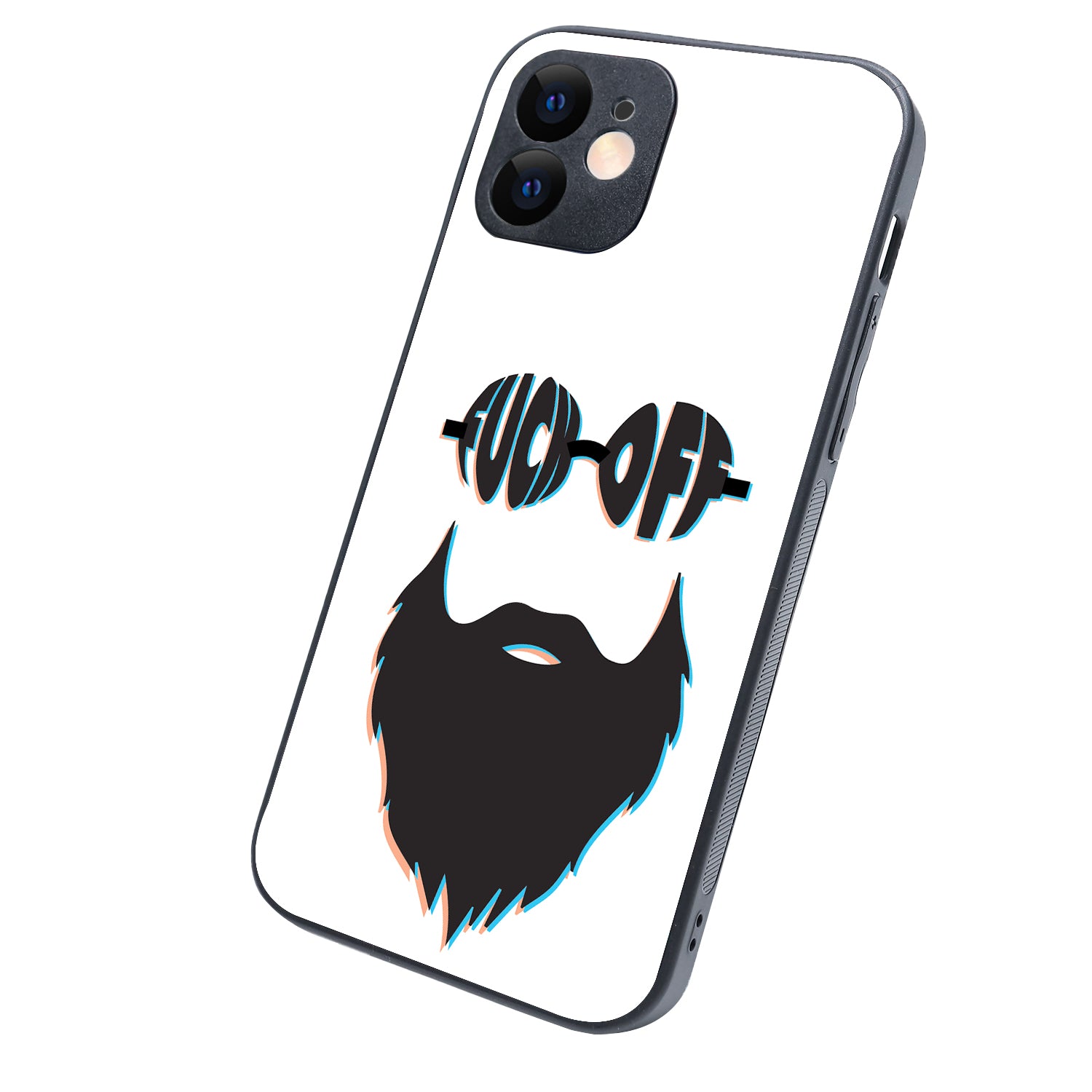 Beard White Masculine iPhone 12 Case