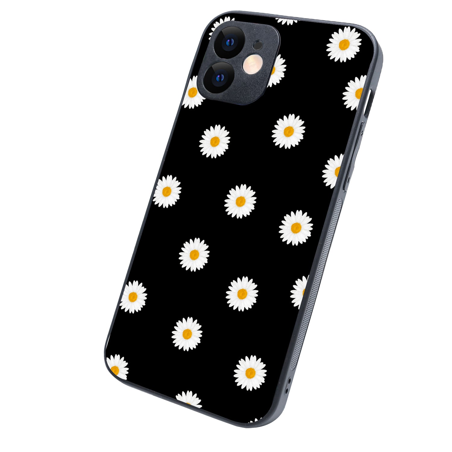 White Sunflower Floral iPhone 12 Case