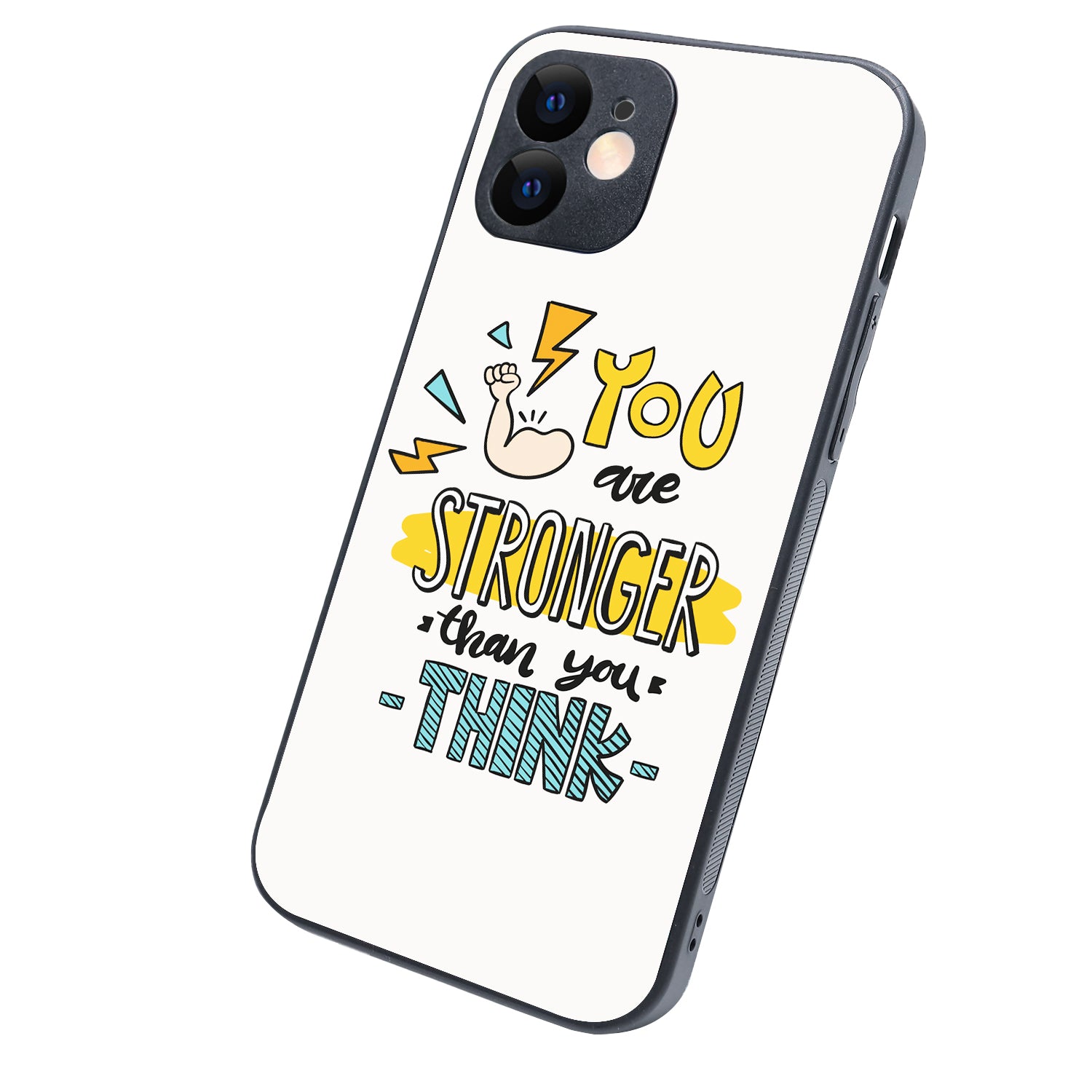 You Are Stronger Motivational Quotes iPhone 12 Case