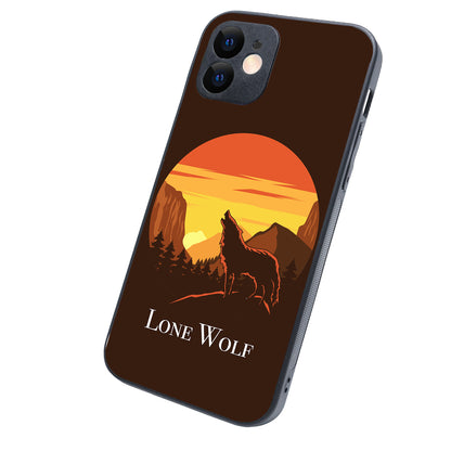 Lone Wolf Cartoon iPhone 12 Case