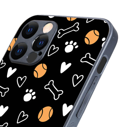 Pet Lover Black Doodle iPhone 12 Pro Case