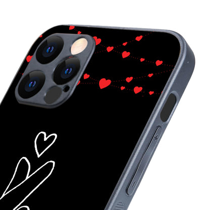 Click Heart Girl Couple iPhone 12 Pro Case