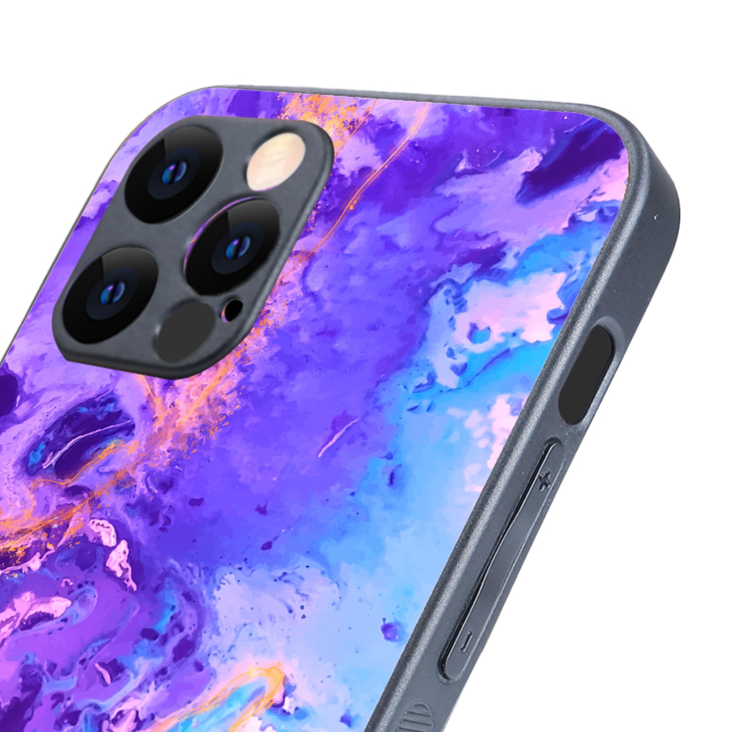Purple Marble iPhone 12 Pro Case