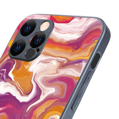 Yellow Purple Marble iPhone 12 Pro Case
