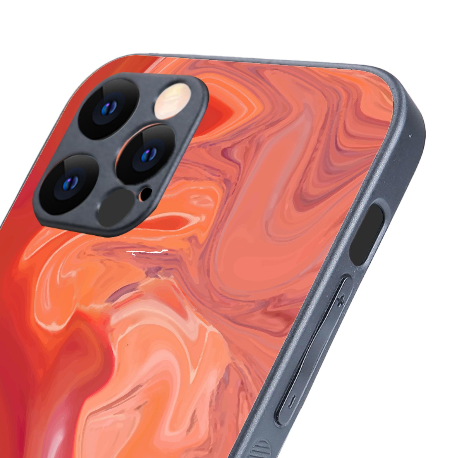 Red Marble iPhone 12 Pro Case