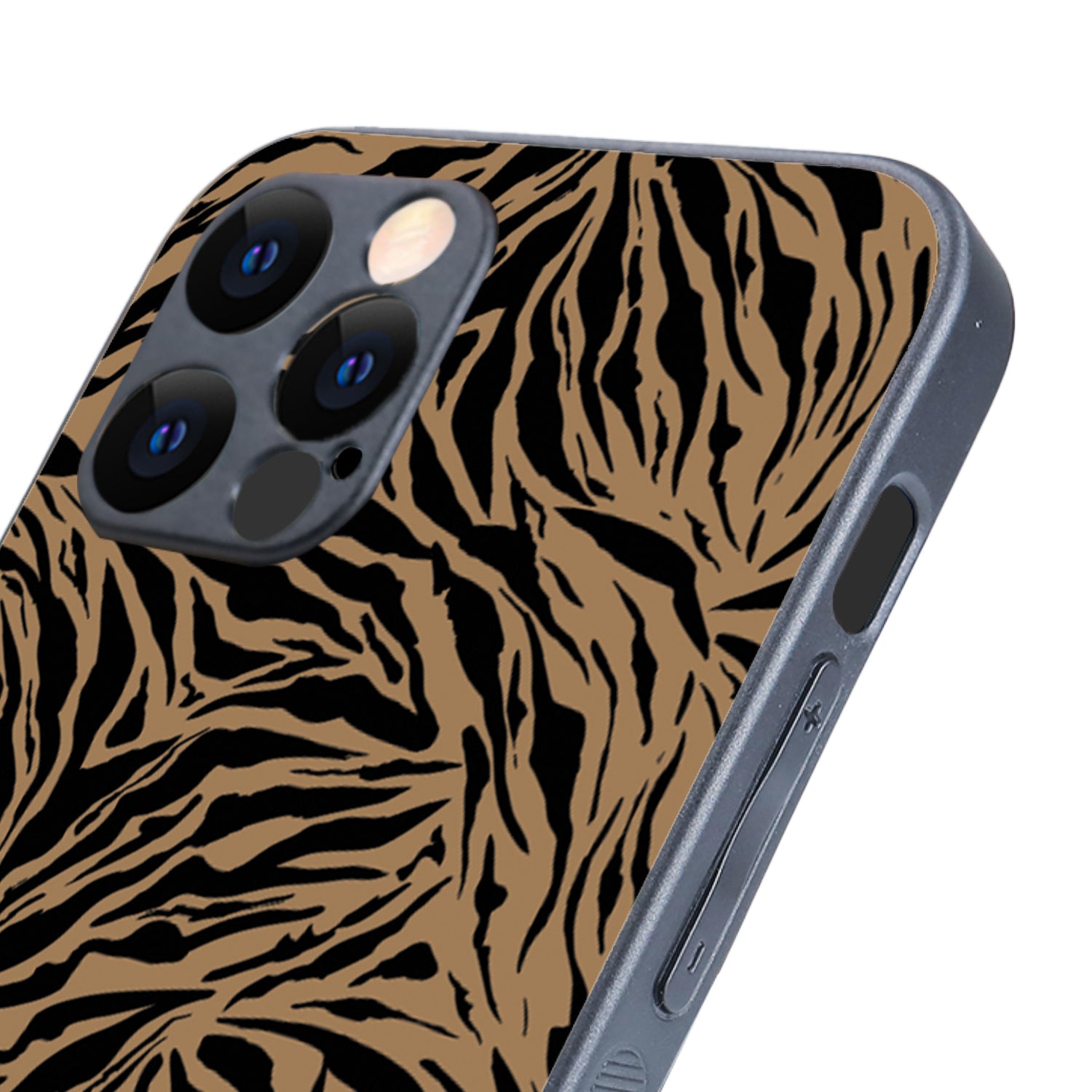 Black Strips Animal Print iPhone 12 Pro Case