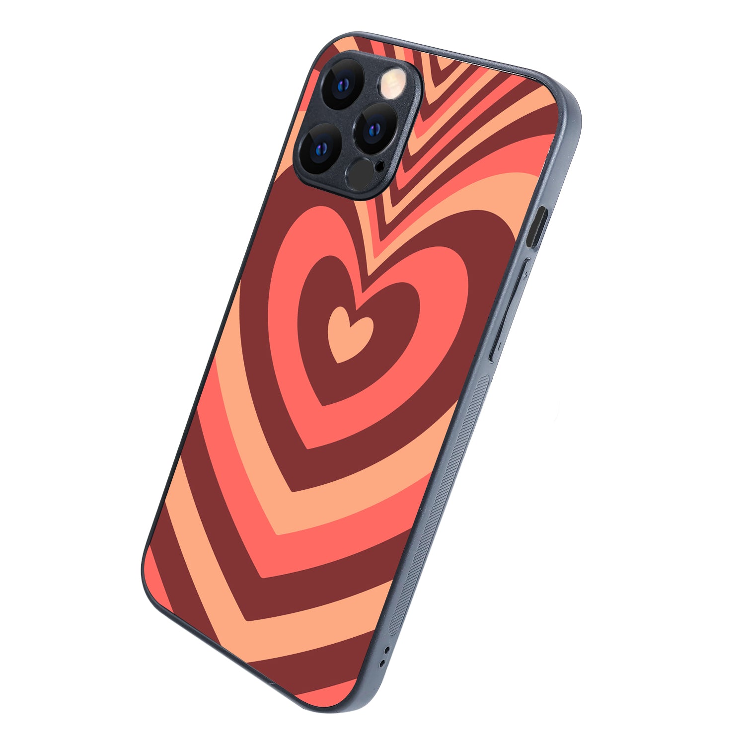 Red Heart Optical Illusion iPhone 12 Pro Max Case