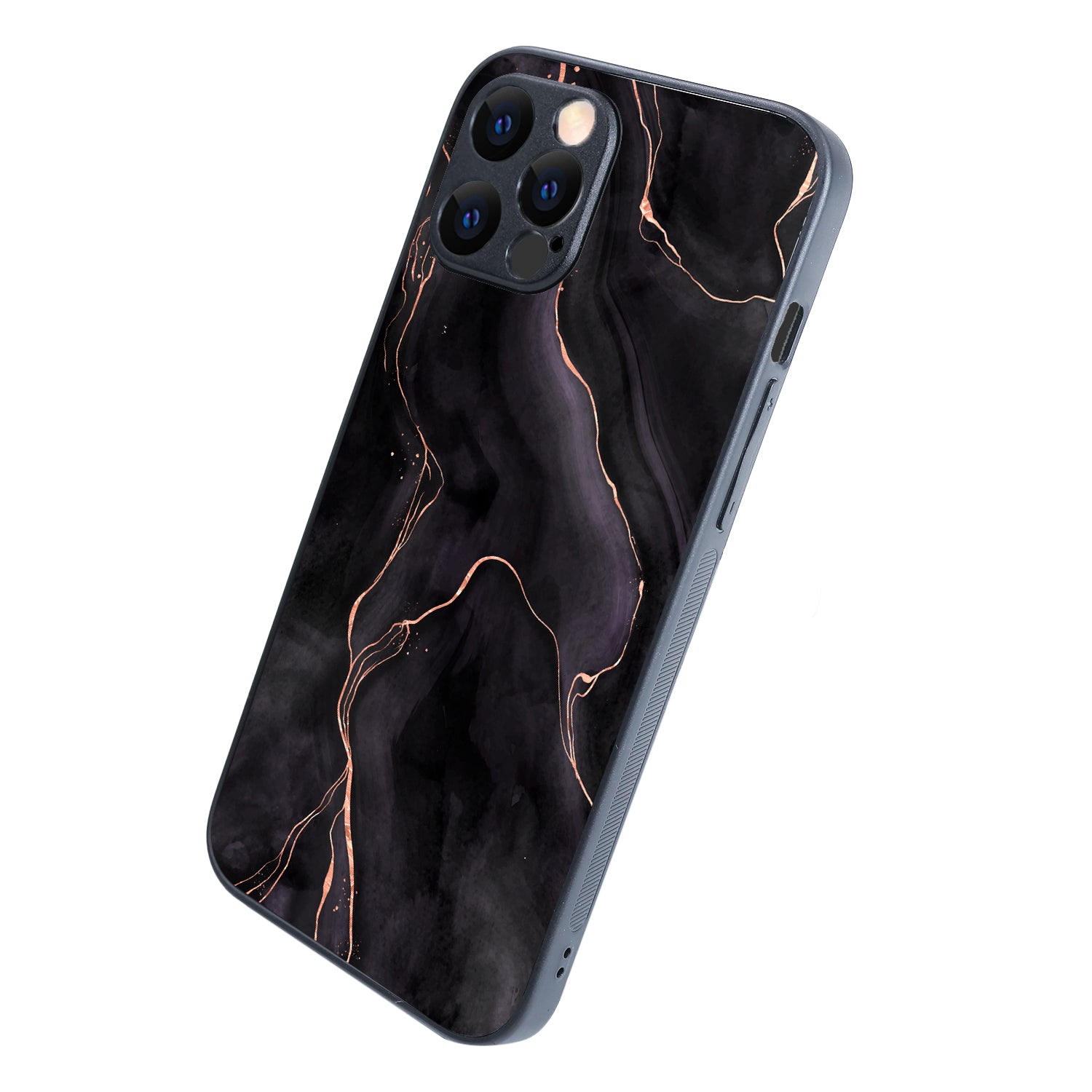 Black Pink Line Marble iPhone 12 Pro Max Case