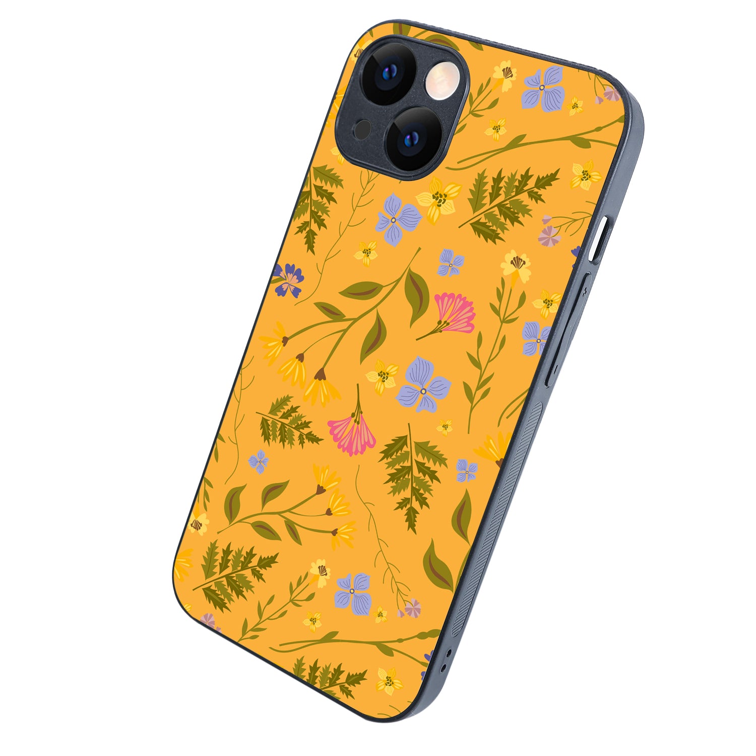 Yellow Floral iPhone 13 Case