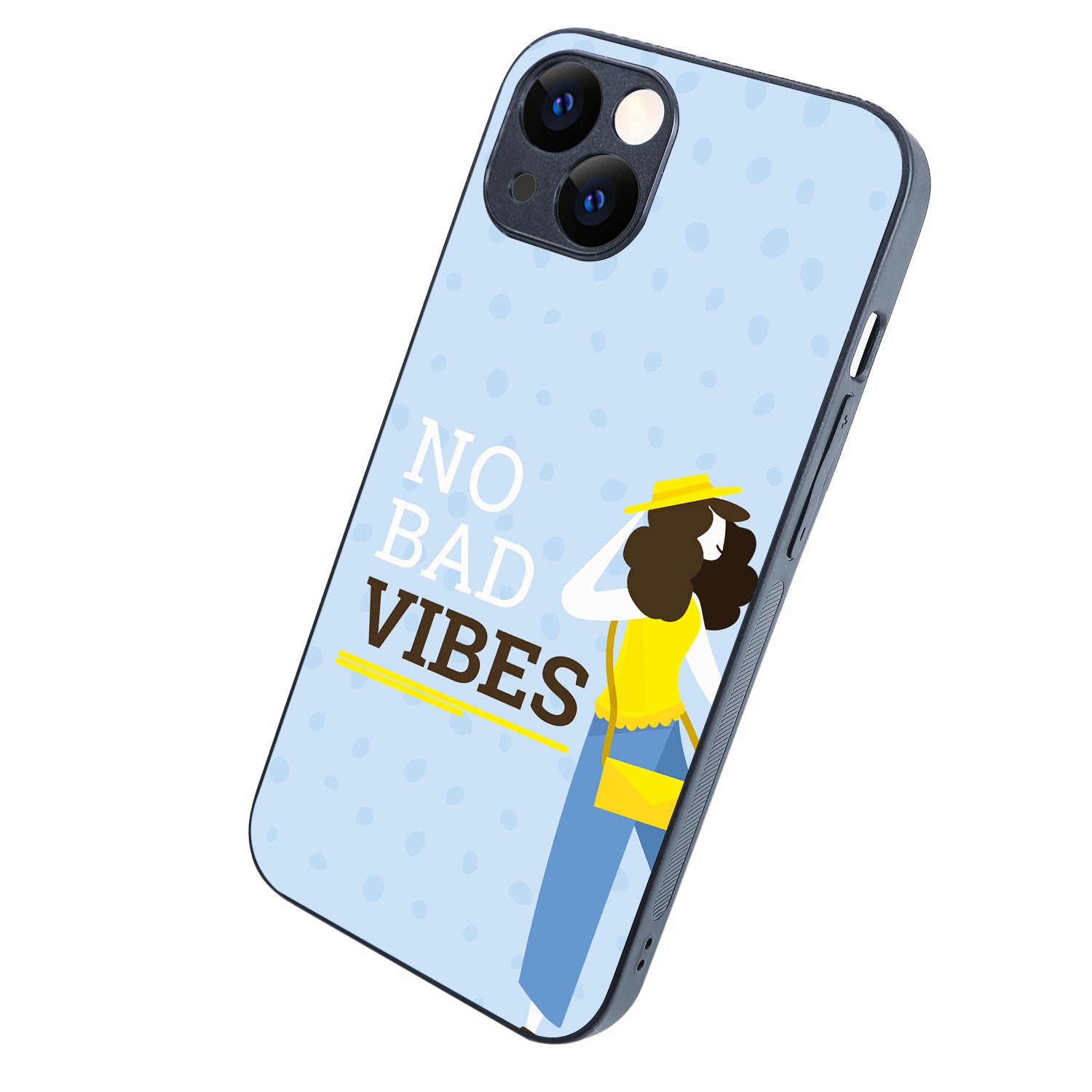 No Bad Vibes Motivational Quotes iPhone 13 Case