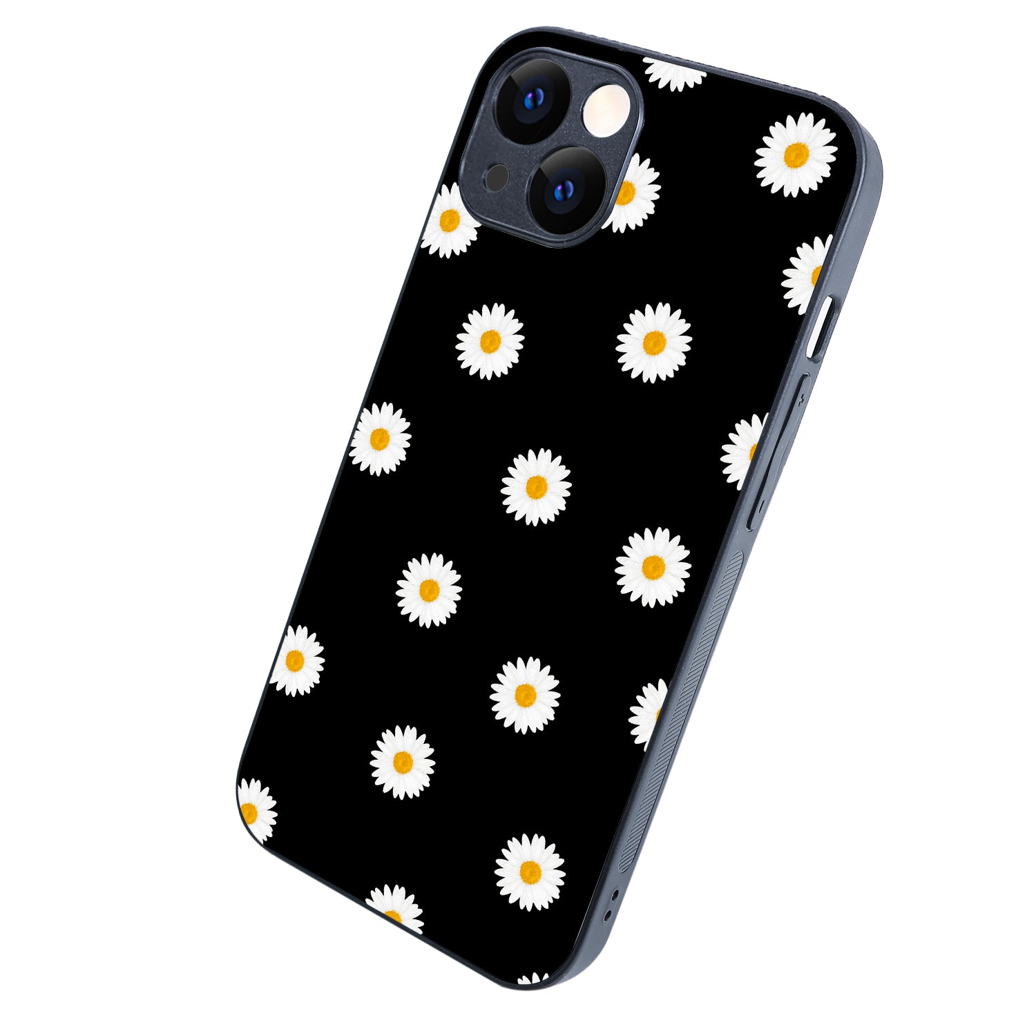 White Sunflower Floral iPhone 13 Case