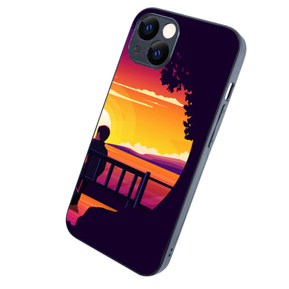 Sunset Date Boy Couple iPhone 13 Case