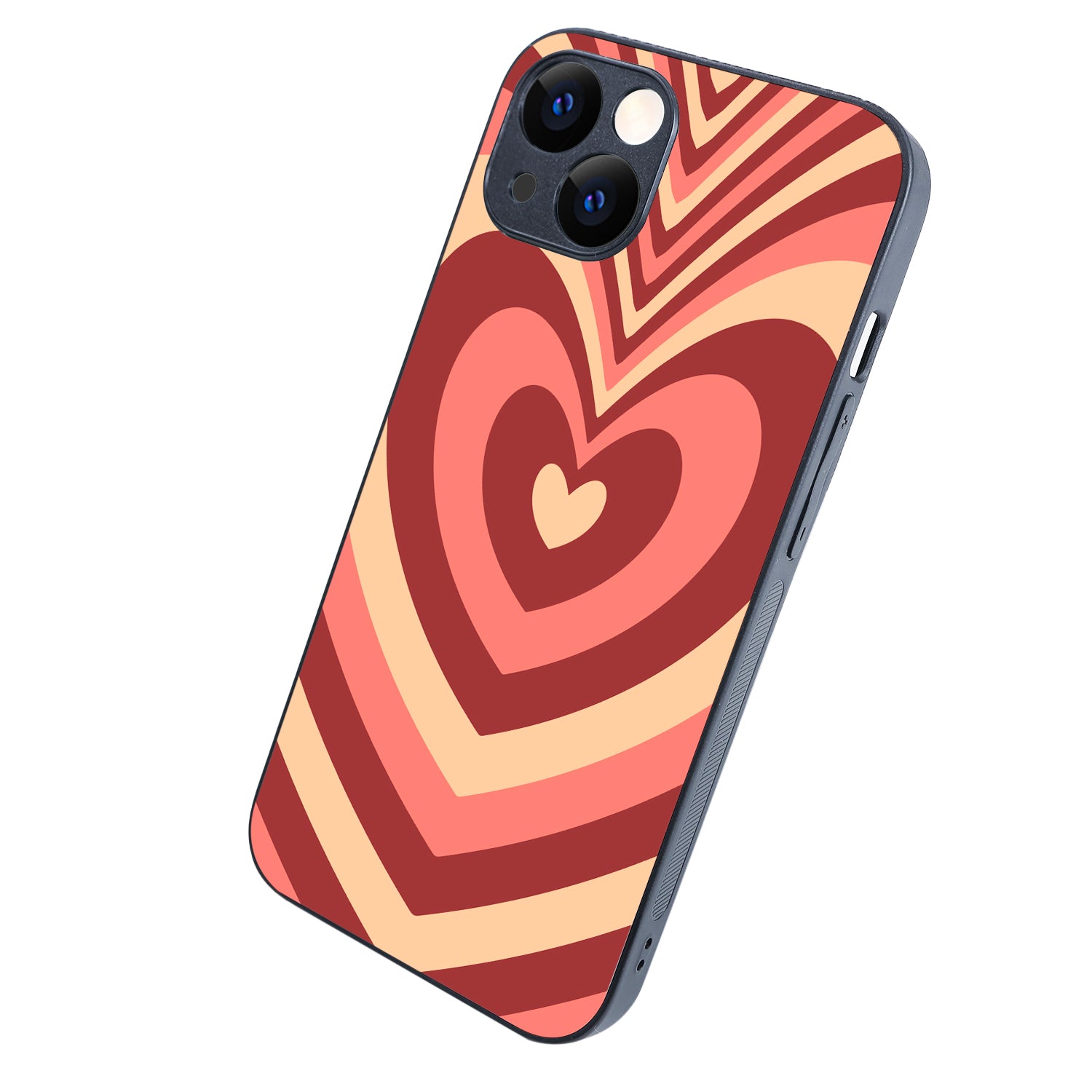 Red Heart Optical Illusion iPhone 13 Case