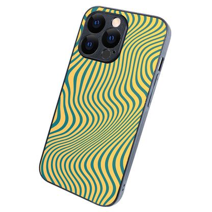 Green Strips Optical Illusion iPhone 13 Pro Case