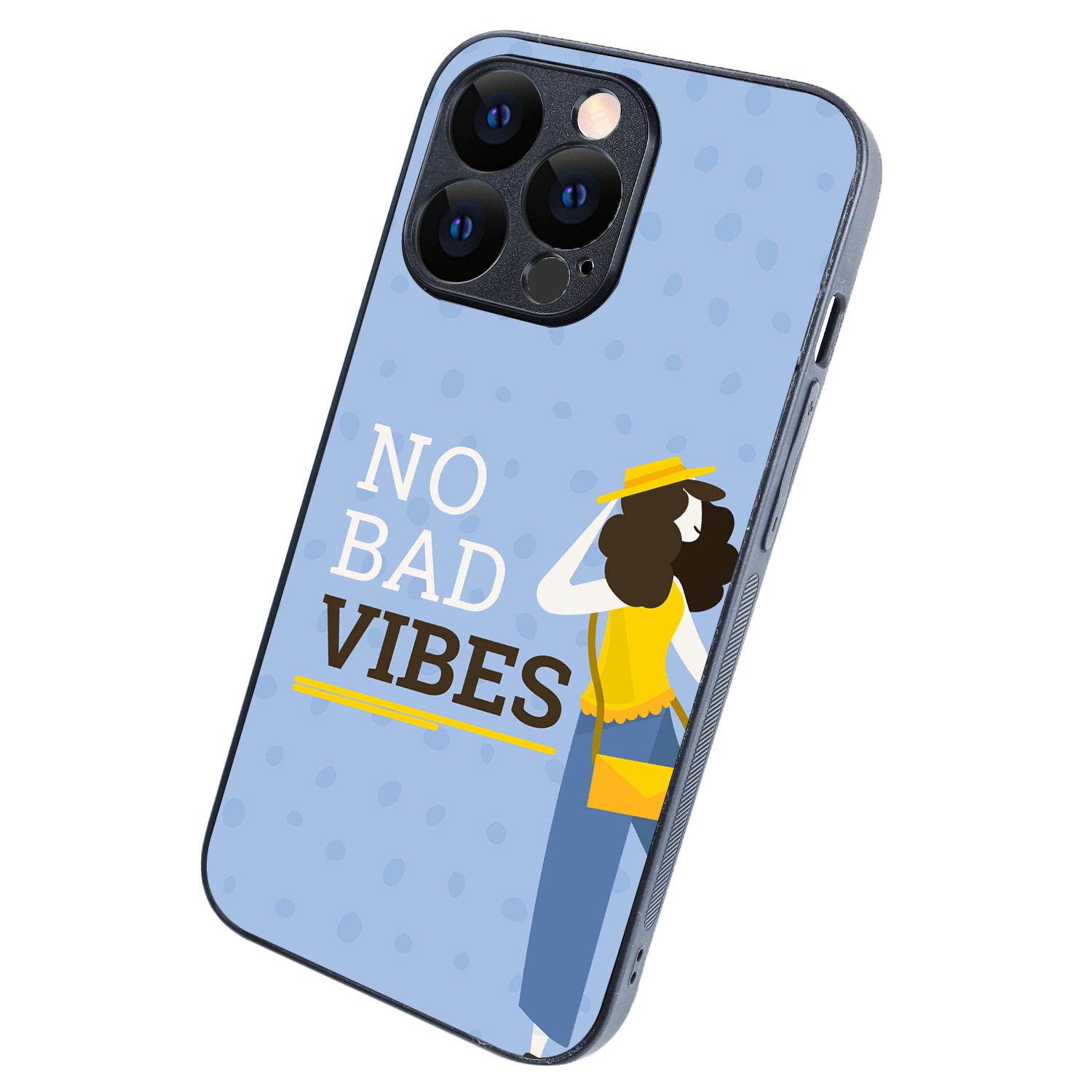 No Bad Vibes Motivational Quotes iPhone 13 Pro Case