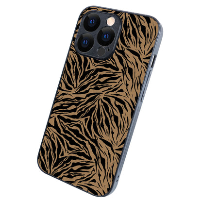 Black Strips Animal Print iPhone 13 Pro Case