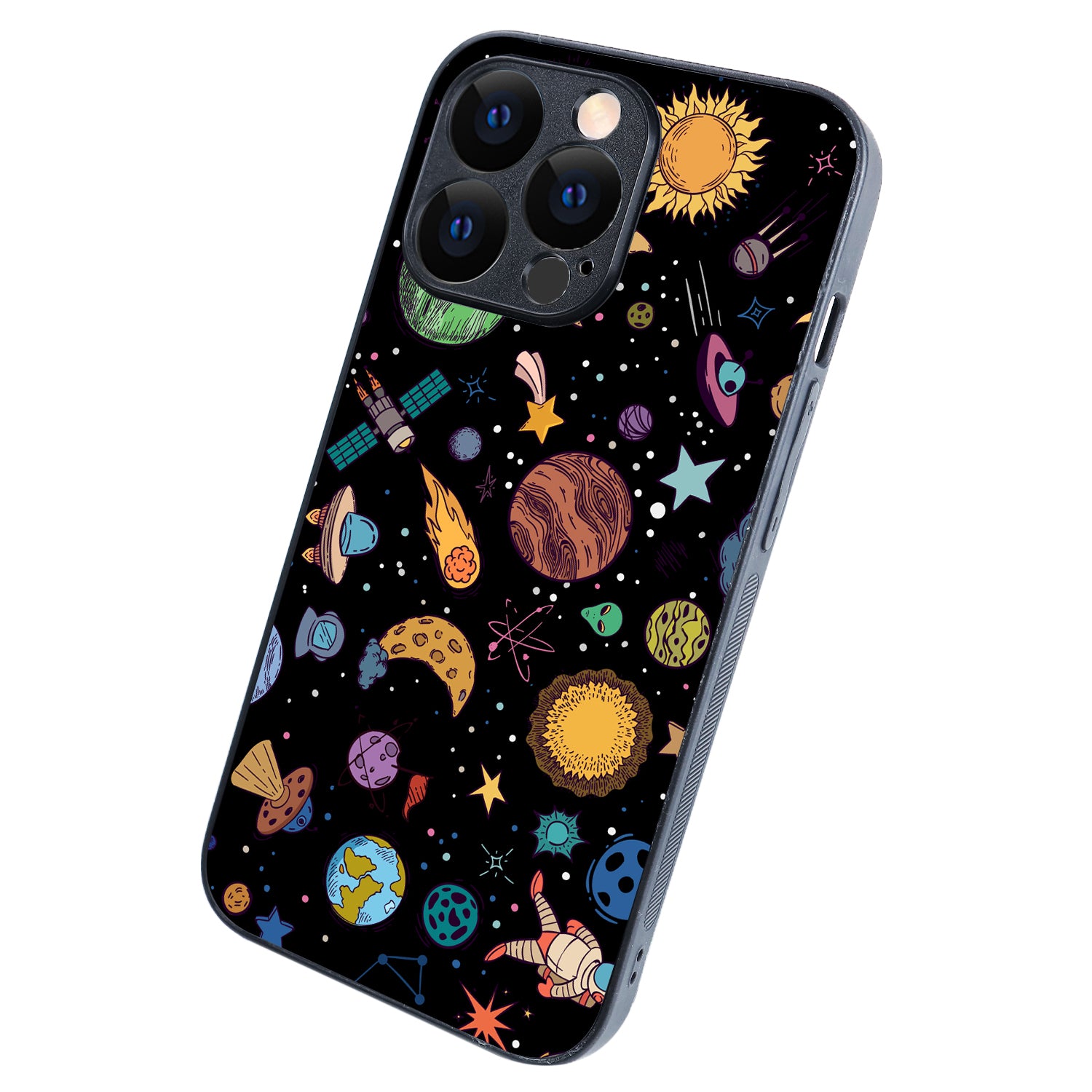 Space Doodle iPhone 13 Pro Case