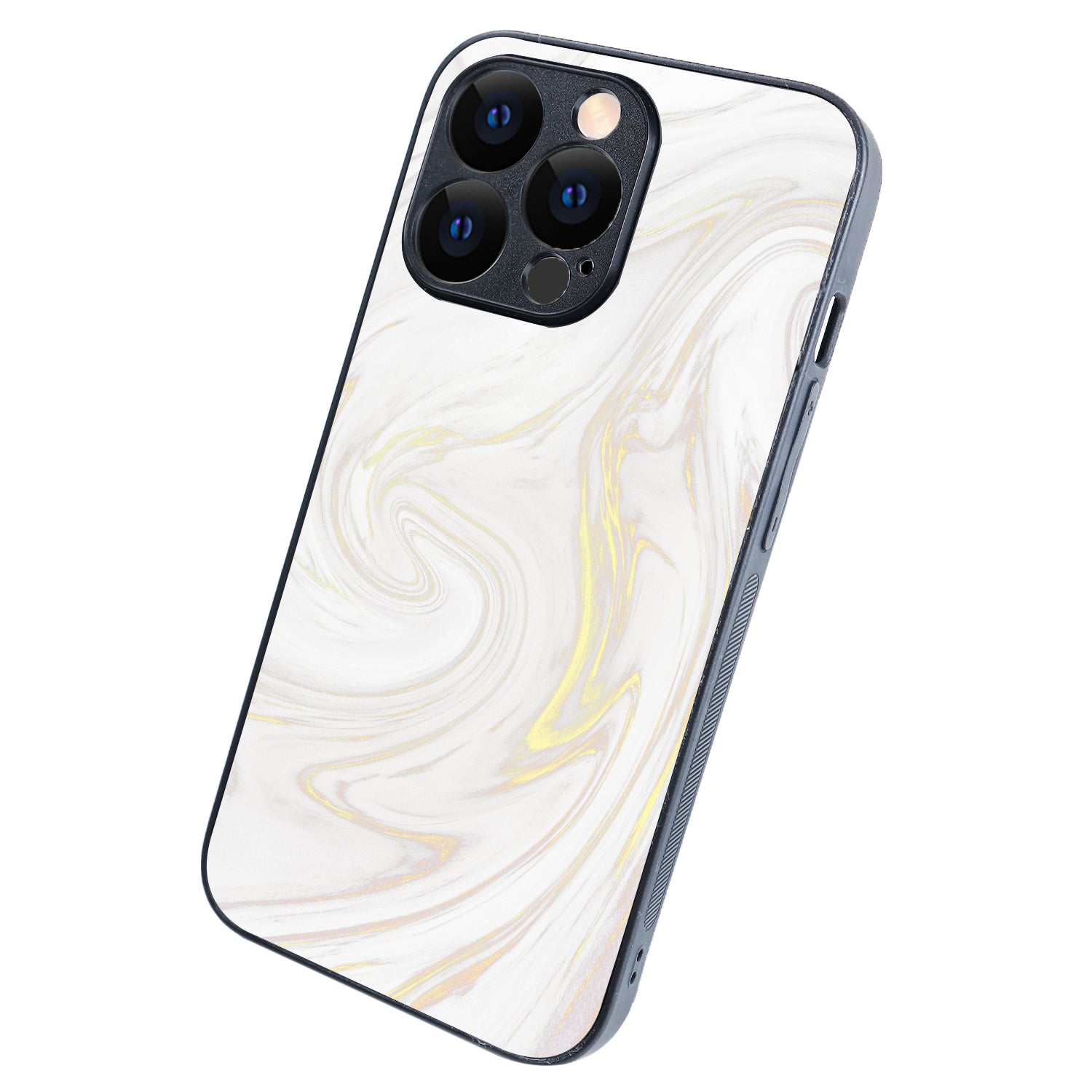 White Golden Marble iPhone 13 Pro Case