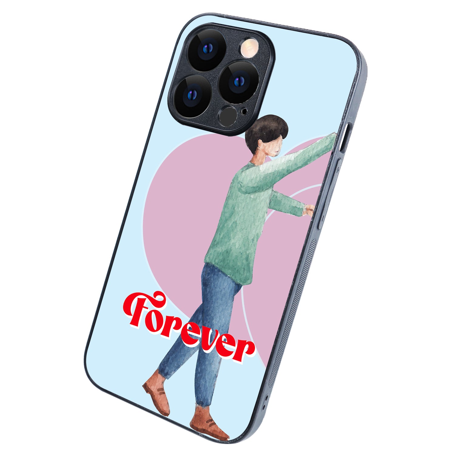 Forever Love Boy Couple iPhone 13 Pro Case