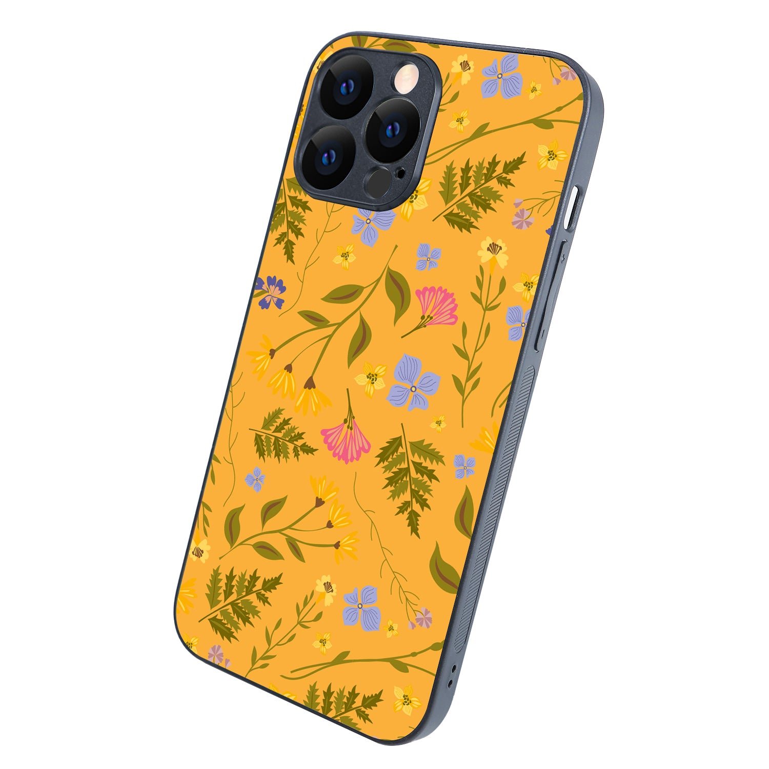 Yellow Floral iPhone 13 Pro Max Case